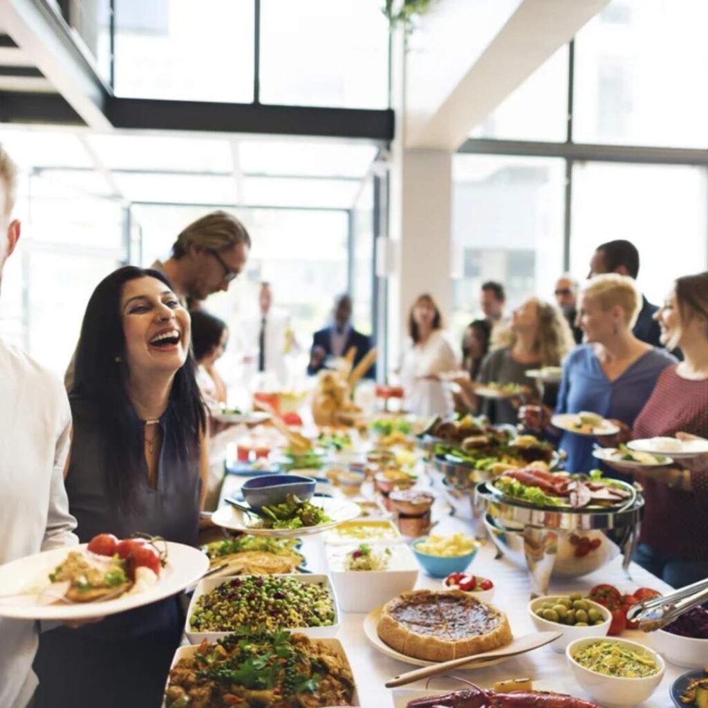 Corporate catering service
