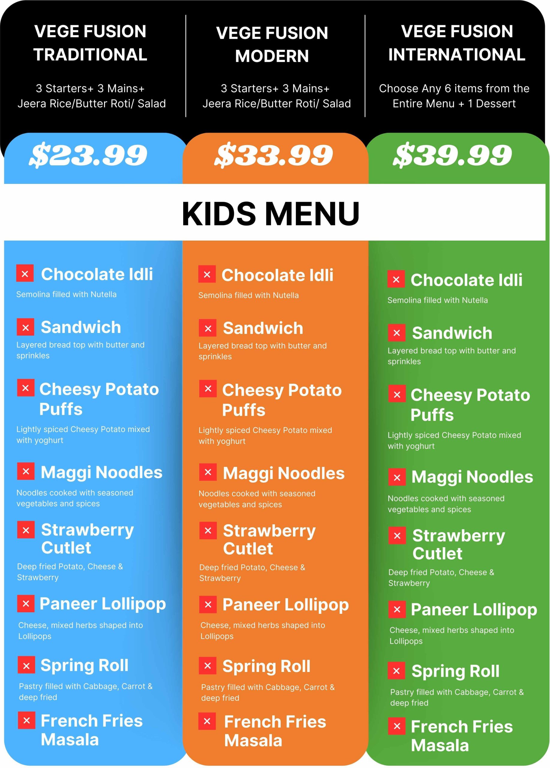 Kids Menu Image